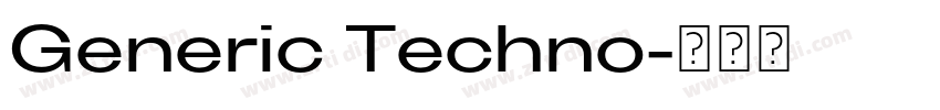 Generic Techno字体转换 Generic Techno字体转换